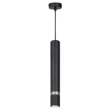 Lampa Wisząca Sufitowa TUBA Sopel Czarna