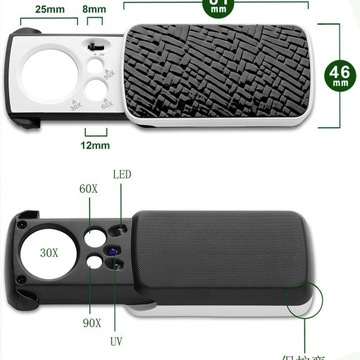 Lupa Reball SZKŁO LUPA JUBILERSKA WYSUWANA RT0338 NWA0001619 90 x