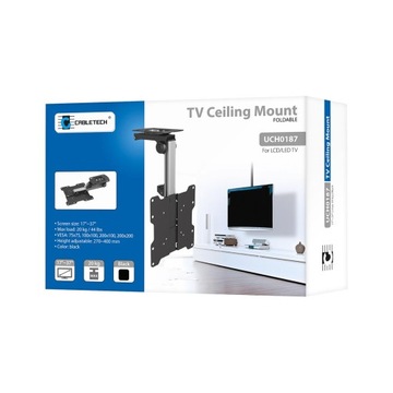 КРЕПЛЕНИЕ ПОТОЛОЧНОГО ТЕЛЕВИЗОРА ДЛЯ СЛОТОВОЙ ТВ-КАМЕРЫ 17–37 ДЮЙМОВ + КАБЕЛЬ HDMI