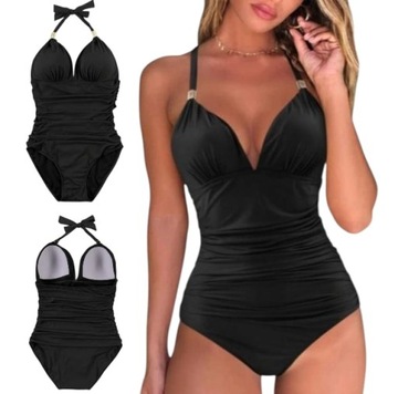 WYSZCZUPLAJĄCY STRÓJ KĄPIELOWY JEDNOCZĘŚCIOWY KOSTIUM DAMSKI PUSH UP XXL 44