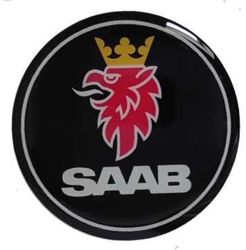 ЭМБЛЕМА ЛОГОТИП 3D ЗНАК SAAB 55 мм 4 шт.