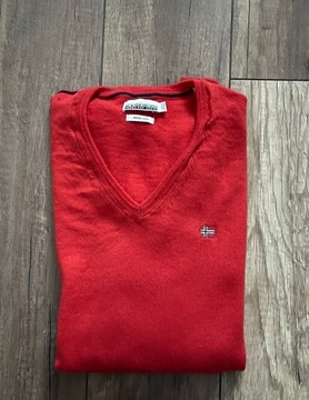 NAPAPIJRI DAMAVAND V RED SCARLET męski sweter XL