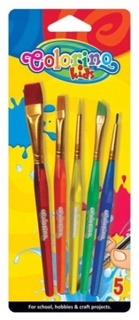 НАБОР кистей для акриловых красок COLORINO, 5 шт.