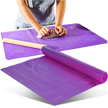 Большой силиконовый коврик для выпечки на стол