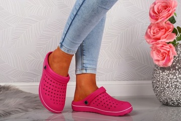 DAMSKIE KLAPKI KROKSY BUTY LEKKIE CHODAKI PIANKOWE