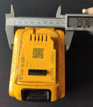 Защитный чехол для аккумулятора DeWalt XR 18V ​​20V DCB184 5ah Защитный чехол 3D 80мм