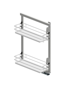 Kosz cargo boczne EVO 20cm cichy domyk REJS Prawe