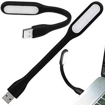 LAMPKA SILIKONOWA LED USB DO LAPTOPA ELASTYCZNA