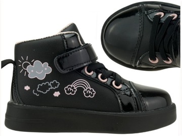 DZIEWCZĘCE TRZEWIKI PÓŁBUTY DZIECIĘCE BOTKI BUTY PRZEJŚCIOWE NA RZEPY R. 23