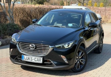 Mazda CX-3 Crossover 2.0 SKY-G 120KM 2017 Mazda CX-3 2,0 120KM FULL LED Navi Key-Less Skora Bezwypadkowy Serwisowany