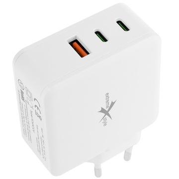 SZYBKA ŁADOWARKA SIECIOWA - 100W - 2 X USB C + USB