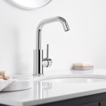 Смеситель для умывальника, смеситель для умывальника с поворотным изливом