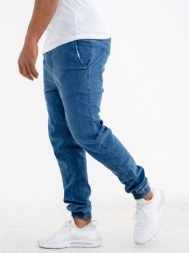 SPODNIE JEANSOWE MĘSKIE JOGGER Grube Lolo WYGODNE MODNE Niebieskie 2XL