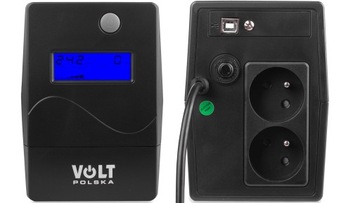 VOLT ZASILACZ AWARYJNY Micro UPS 1000VA 600W do komputera, złącze USB