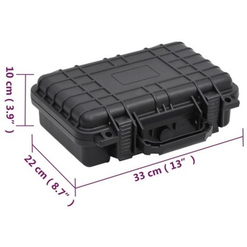 Авиакейс vidaXL Черный 30x22x10 см ПП