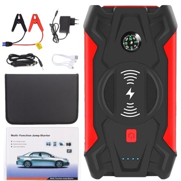 STARTER AWARYJNA DO SAMOCHODU 12V 20000MAH WBUDOWANYM LATARKĄ