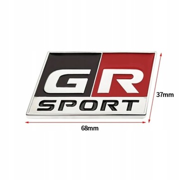 ZNAK ZNAKY LOGO GR SPORT DO TOYOTA LEPIDLO NA KRYT KUFRU