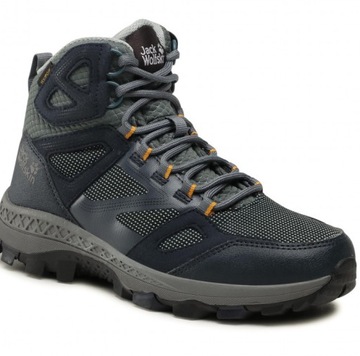 JACK WOLFSKIN BUTY TREKKINGOWE ZE SKÓRĄ 40,5 SDG