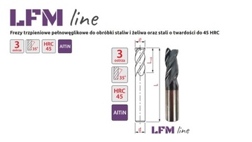 Frez węglikowy 3F -2 mm; LFM4503020