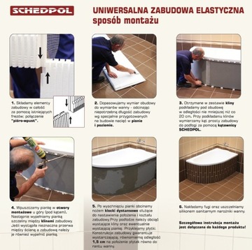 ДЕРЖАТЕЛЬ ДЛЯ ВАННЫ 170X90 БЕЗ ПОЛКИ