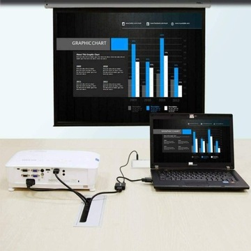 JAMEGA Adapter VGA na HDMI z obsługą audio 1080p konwerter VGA na HDMI