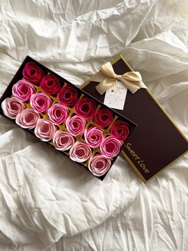 Большая мыльная роза, мыльные цветы, темно-розовые.