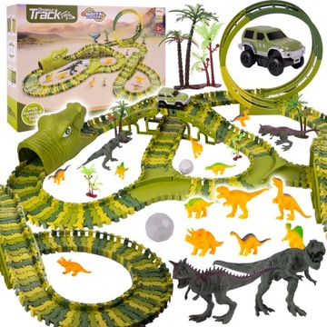 MEGA TOR WYŚCIGOWY DINOZAUR PARK MAGIC TRACK 260el