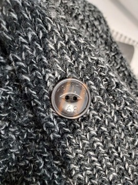 TOKYO LAUNDRY sweter melanż rozpinany z wełną S
