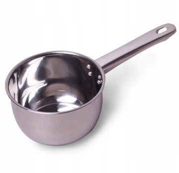 GARNEK RONDEL STALOWY Z RONDELEK DO MLEKA SOSÓW 1L