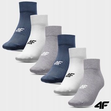 Мужские носки Спортивные носки унисекс из хлопка премиум-класса 4F, 6 шт.