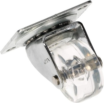 МЕБЕЛЬНОЕ ПОВОРОТНОЕ КОЛЕСО ПРОЗРАЧНОЕ Ø35 4 ШТ.