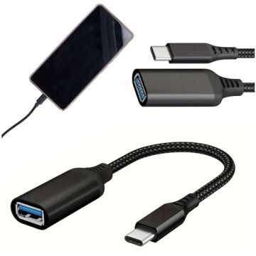 ADAPTER PRZEJŚCIÓWKA USB C na USB 3.0 kabel OTG do laptopa telefonu