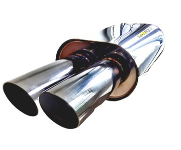 TŁUMIK BASOWY STAL NIERDZEWNA 2X76 MM