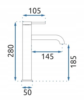 УМЫВАЛЬНИК SPOT GOLD FATTER, GOLD HIGH - REA