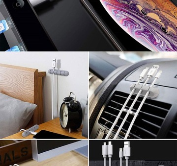 Клееный кабельный органайзер с 5 отверстиями.