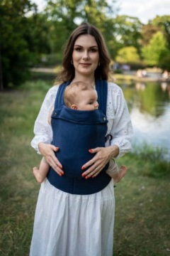 Регулируемая переноска для ребенка Qusy - Linen Navy