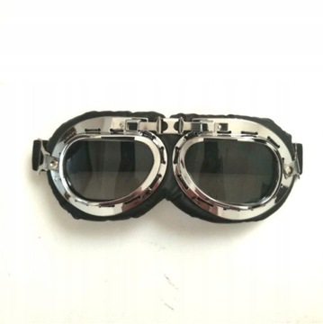 Gogle motocyklowe okulary Vintage klasyczne gogl