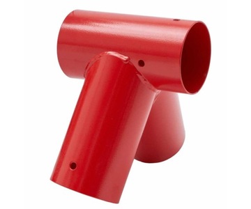 GIGI TOYS Łącznik do belki okrągłej 100mm 100stopni CZERWONY