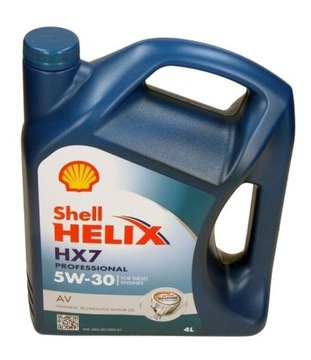 SHELL OLEJ SHELL 5W30 4L AV HELIX HX7 PROFESSIONAL