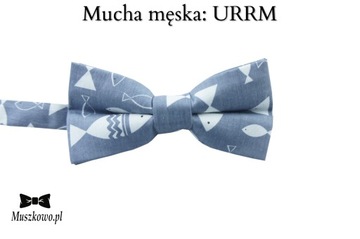 Szelki i mucha męskie WZORY DO WYBORU! GRAFITOWE