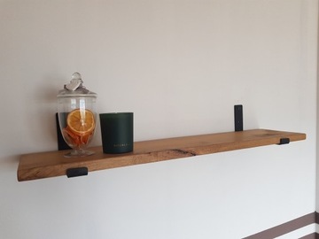 Полкодержатель, черный металл LOFT, 10 см