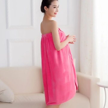 Женское мягкое банное полотенце, халат из микрофибры, женский душ