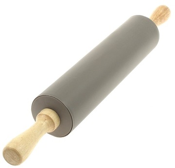 СИЛИКОНОВЫЙ КУХОННЫЙ ВАЛИК дерево СЕРЫЙ KINGHOFF