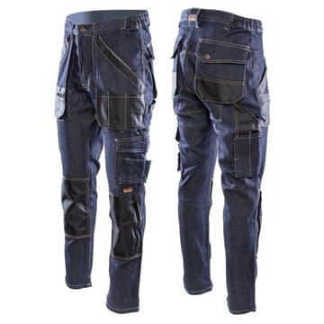 SPODNIE ROBOCZE JEANS BAWEŁNA/SPANDEX PRACTICAL 58