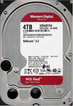Uszkodzony Dysk Twardy Western Digital Red WD40EFAX 4TB