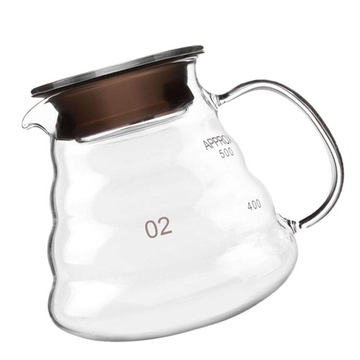 Dzbanek do kawy ze szkła żaroodpornego o pojemności 600 ml