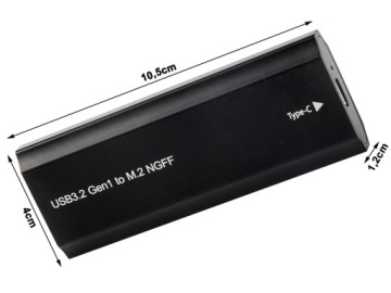 Корпус адаптера накопителя m.2 sata ngff usb 3.1 usb type-c 2230-2280 мм