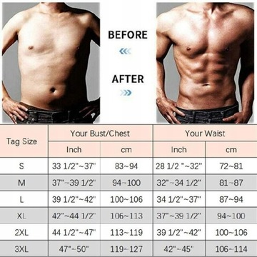 Мужской тренировочный корсет-жилет для похудения