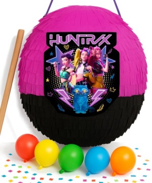 Піньята huntrix На день народження EVENT DEMON HUNTERS Мисливиці Палиця Повітряні кульки конфеті