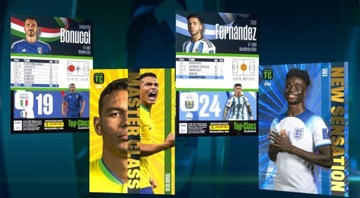 МЕШКИ С ФУТБОЛЬНЫМИ КАРТОЧКАМИ PANINI TOP CLASS 2023 ДО 40 КАРТОЧЕК ДЛЯ АЛЬБОМА